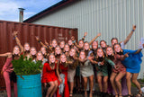 karton masker met foto maken drukken vrijgezellenfeest bruiloft